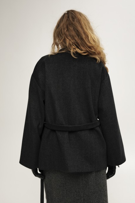 Сіре коротке пальто 38893889 купить