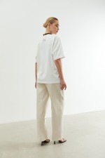 Білі вкорочені брюки 3794 фото 1