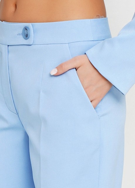 Голубые брюки со стрелками2612 купить