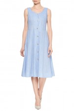 Платье-сарафан с пуговицами фото 2