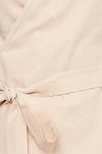 Бежевая блуза на запахе фото 3