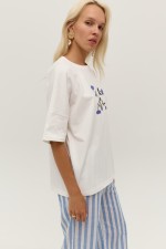 Біла футболка 3984 фото 5