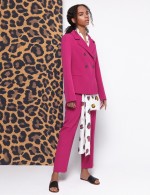 Розовый жакет из костюмной ткани фото 4