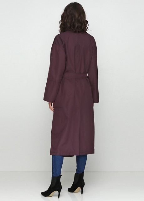 Плащ на запах під пояс2432 купить