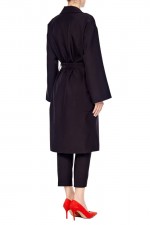 Легкое черное пальто фото 1