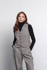 Бежевий жилет 3708 фото 1