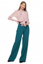 Розовая блуза с шарфом фото 0