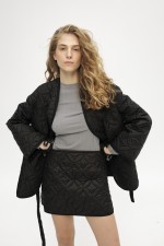 Чорна стьобана спідниця 3913 фото 0