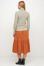 Двоярусна спідниця довжини міді фото 5