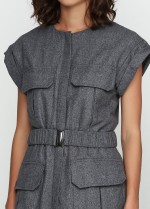 Жилет с накладными карманами,под пояс фото 2