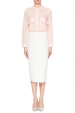 Белая юбка-карандаш фото 0