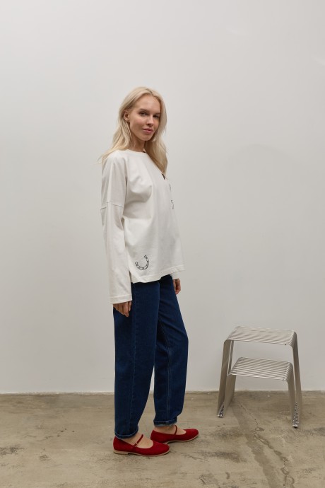 Білий лонгслів 40724072 купить