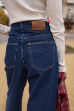 Темно сині джинси 4042 фото 4