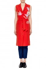 Красное платье-жилет фото 0