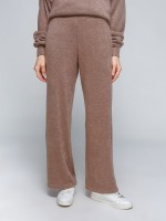 Ангоровый бежевые укороченные брюки фото 2