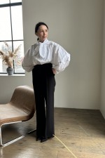 Чорні брюки максі 3759 фото 0