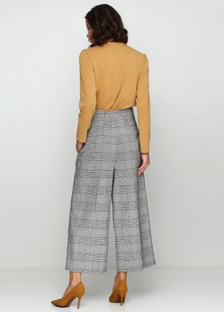Широкие укороченные брюки2414 купить