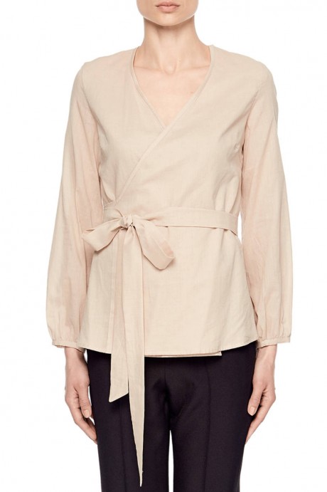 Бежевая блуза на запахе1890 купить