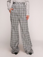 Макси брюки в клетку фото 4