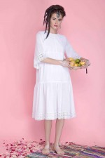 Бавовняна сукня з мереживом 1664 фото 0