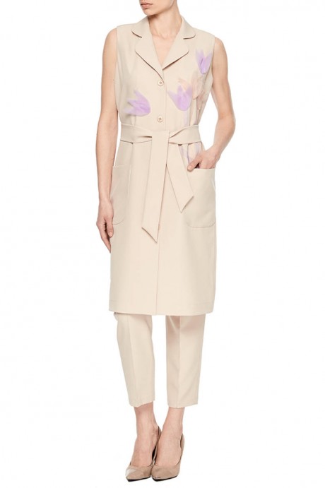 Бежевое платье-жилет1985 купить